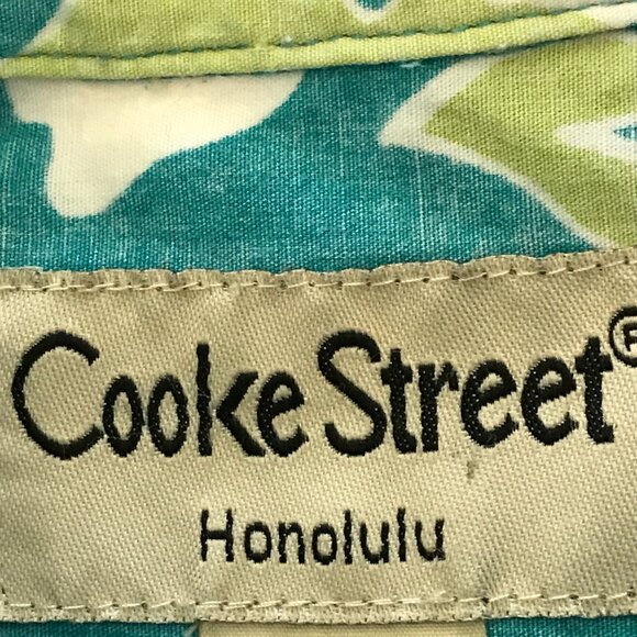 Cooke Street Hawaiian Shirt Men 2XL Blue Floral Button Up Pocket Short Sleeve - Picture 3 of 12